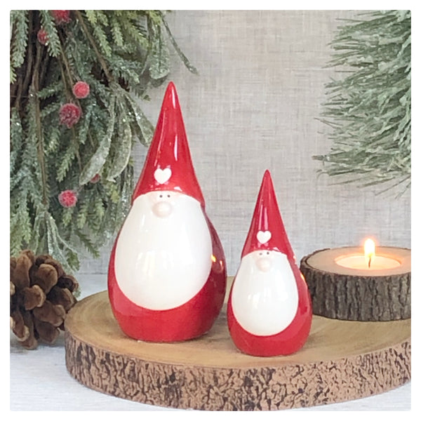 Red Santa Gonks - set of 2