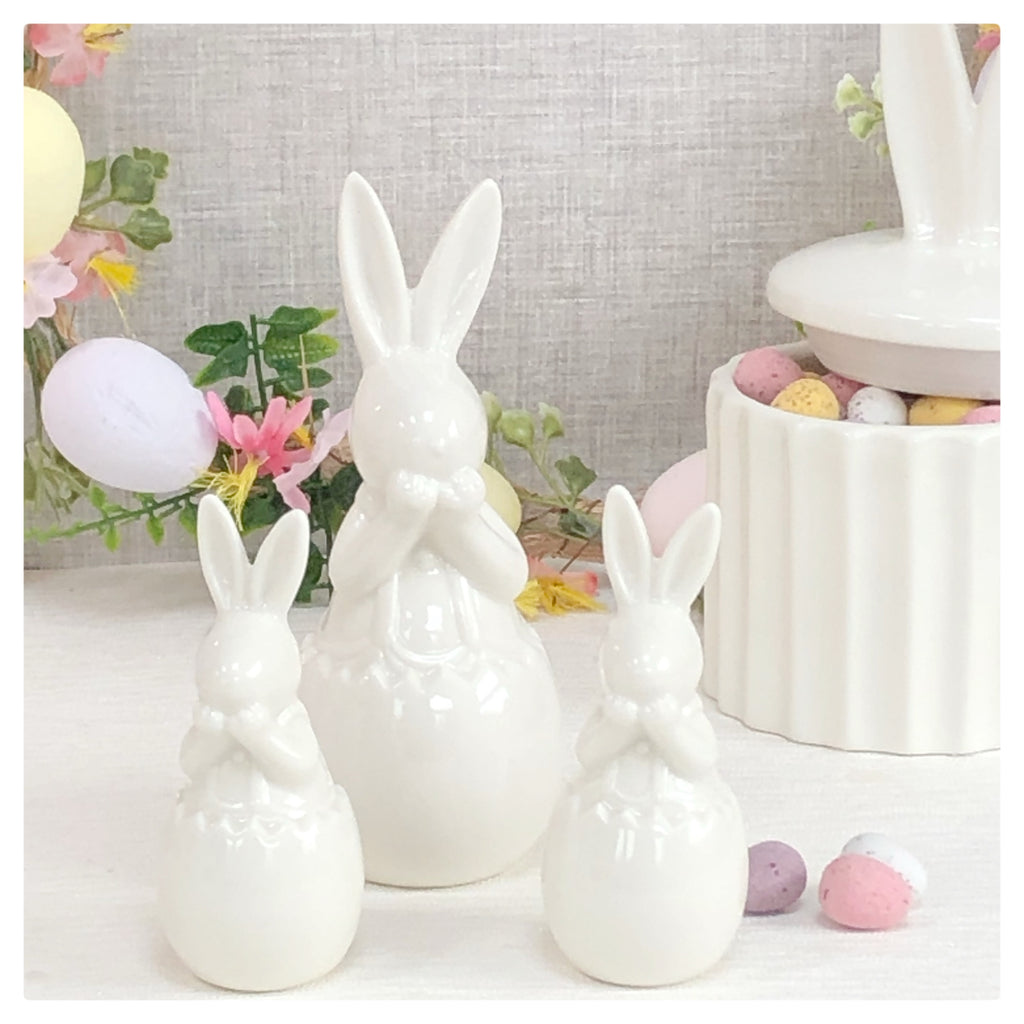 Ceramic Bunny in Egg