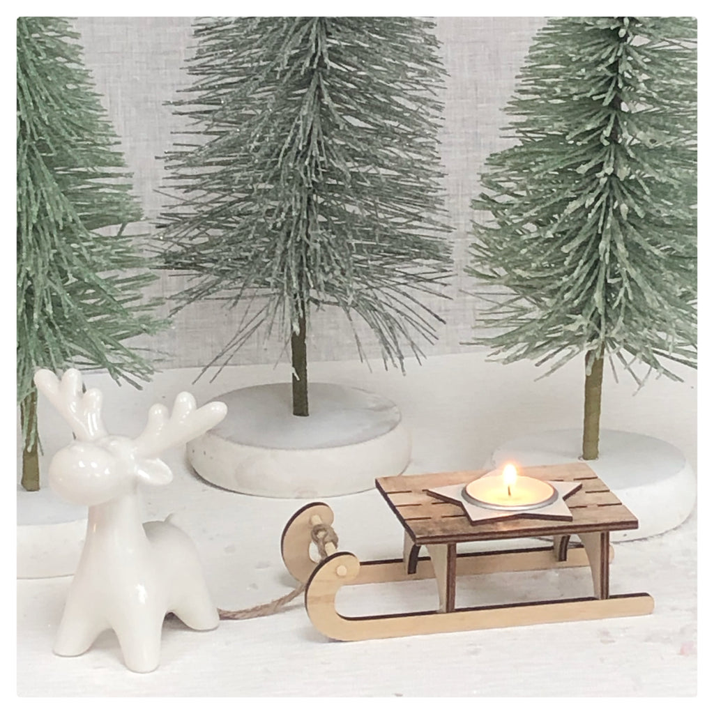Sleigh t-light candle holder (dispatch from 30/11)