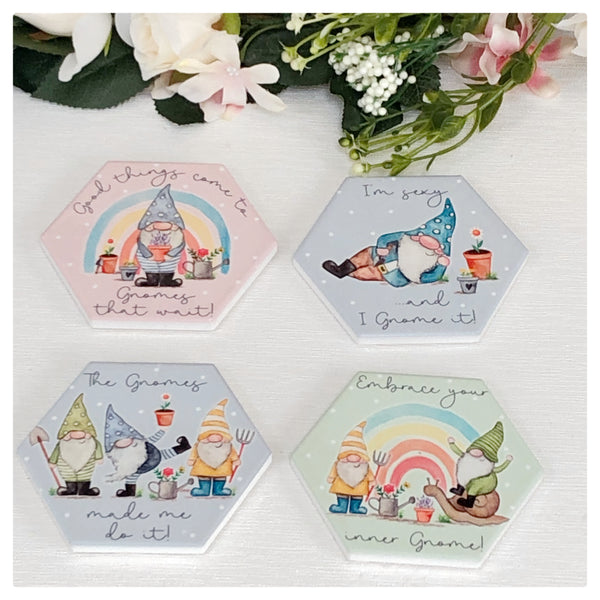 Gnome Coasters - set of 4