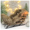Large Luxury Fur sleigh - Brown