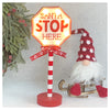 Santa Stop Here LED Sign