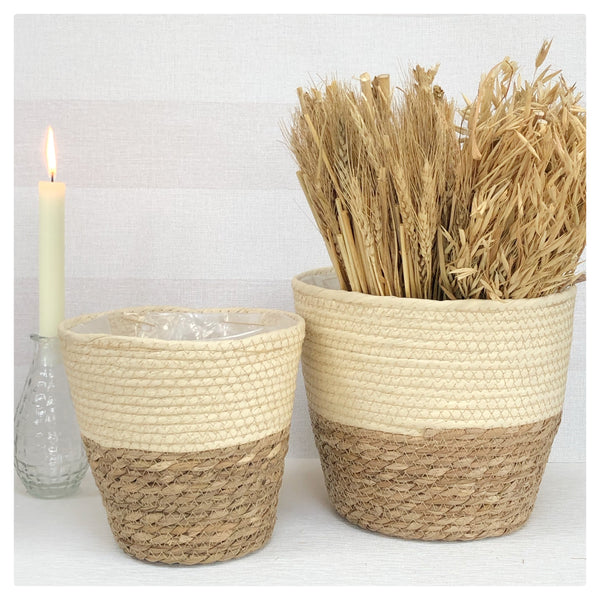 Seagrass Basket Cream & Nautral