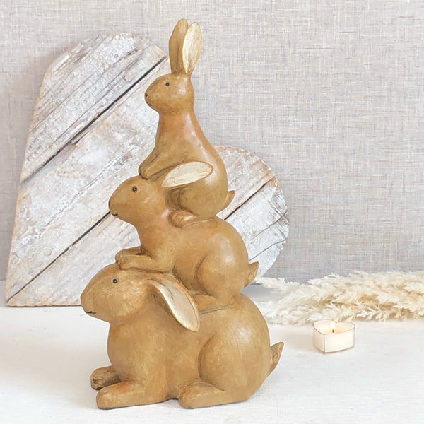 Large Stacking bunnies brown