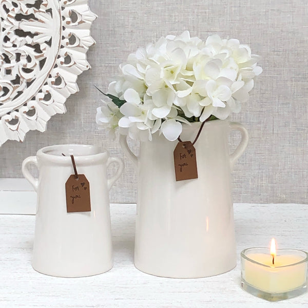 White ‘For You’ Vase