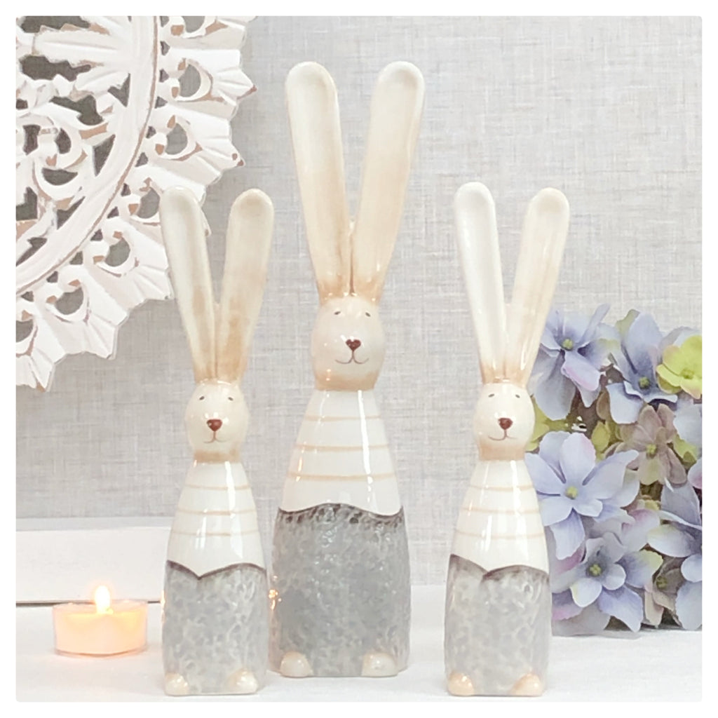 Tall Ceramic Bunny Rabbits