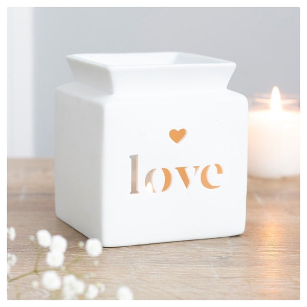 White Love Oil Burner