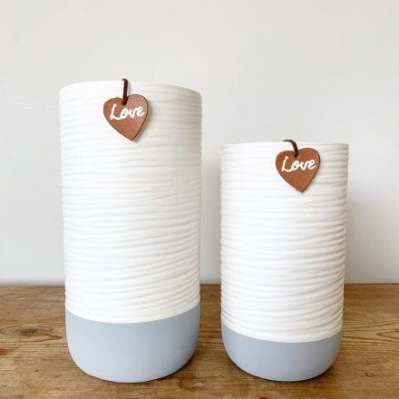 Love Tag Vase - Medium or Large