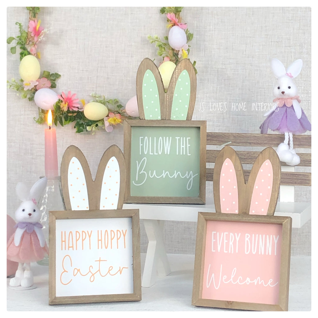 Easter Bunny Easel Signs
