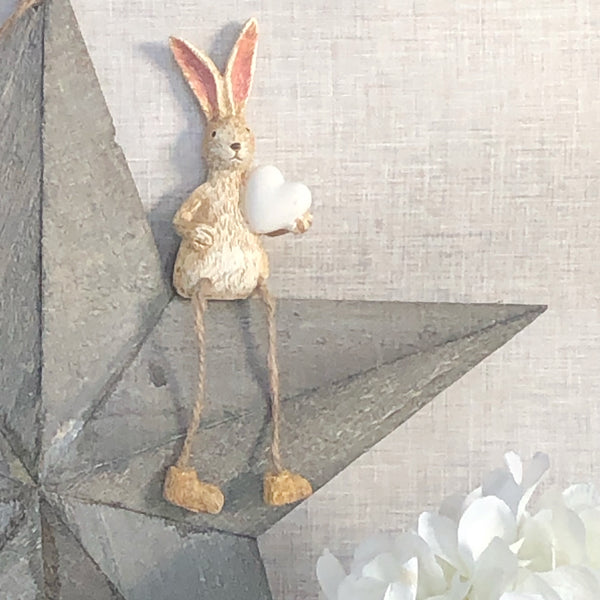 bunny ornament shelf sitting 