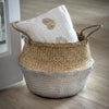 Silver Seagrass Belly Basket Natural 
